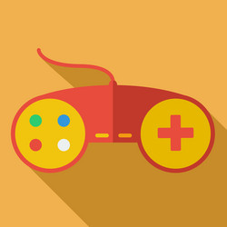 modern flat design concept icon gamepad computer vector image