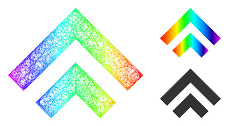 spectrum net mesh gradient shift up icon vector image