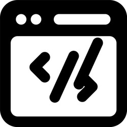 web coding vector image