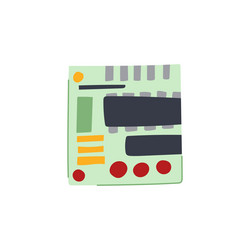 arduino microcontroller cartoon vector image