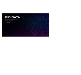 big data visualization a cluster multi-colored vector image