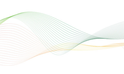 abstract colorful wave element for design vector image