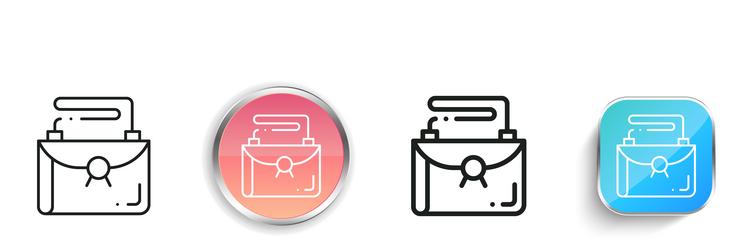clutch icon thin linear regular and button style vector image
