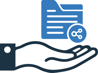 data file share icon simple editable design vector image