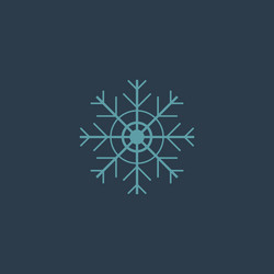 Snowflake flat icon eps vector