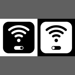 wifi symbol icon wireless local area networking vector image