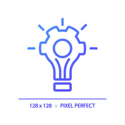 2d thin linear gradient problem solving icon vector image