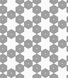textured with hexagons hexagonal grid vector image