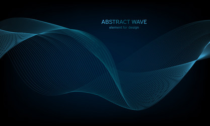 Abstract wave element for design digital vector