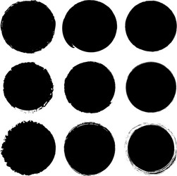 grungy circle blob blotch vector image