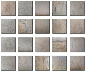 pixel designset of texturessoft patterns vector image