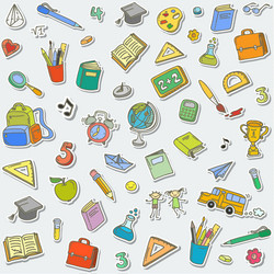 Back to school pattern Royalty Free Vector Image