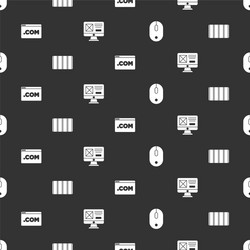 Set computer mouse color palette guide ui ux vector