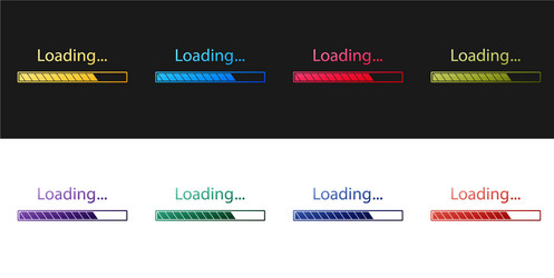 Color loading icon isolated on white background Vector Image