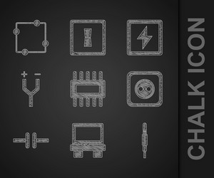 Set processor with microcircuits cpu fuse audio vector