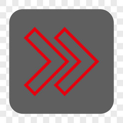 shift right rounded square button vector image