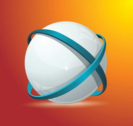 abstract globe symbol internet and social network vector image