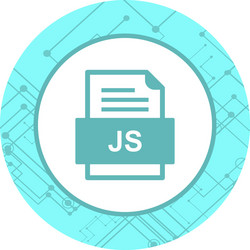 js file document icon vector image