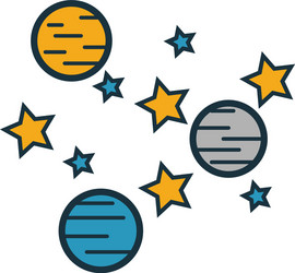 Space icon simple element from icons vector