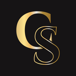 Initial letter sc cs logo design template – Royalty-Free Vector ...