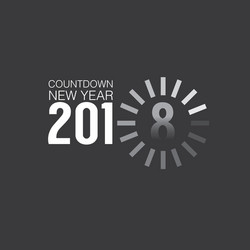 2018 countdown loading vector