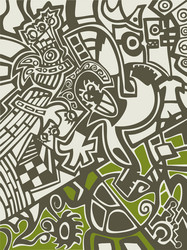 abstract background in graffiti style vector image