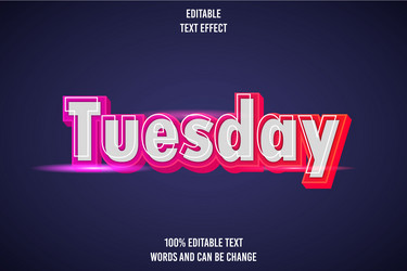 editable text effect 3d emboss modern style vector image