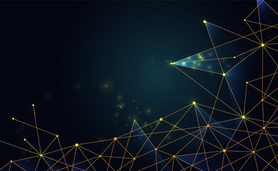 modern abstract network science connection vector image