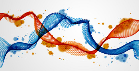 mutual array of particles flowing double dynamic vector image