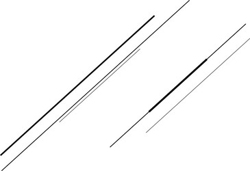 Dynamic diagonal and slanting lines element vector