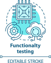 Functionality testing concept icon black-box vector