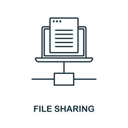 Software bug line icon simple element from vector