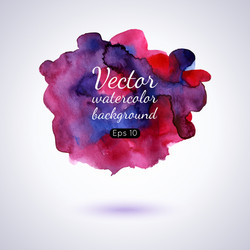 set of watercolor stains Vector Image