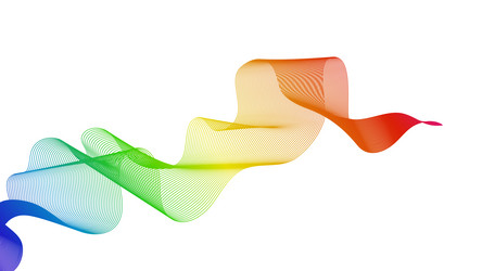 abstract backdrop with wave gradient lines vector image