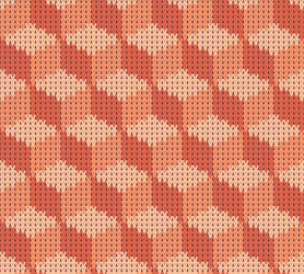 abstract pattern with seamless knitted texture vector image