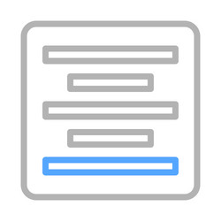 center alignment icon concept of text formatting vector image