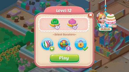 Level Button Game UI Pop-up Icons vector image