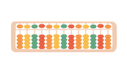 abacus soroban for learning mental arithmetic vector image