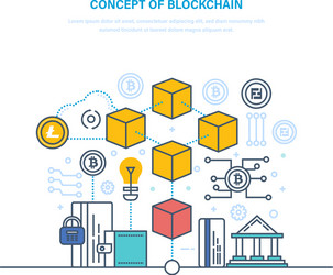 Blockchain database with transactions history vector