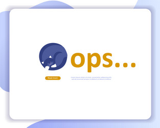 landing page templates error vector image