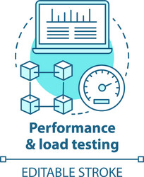Performance & Load Testing Icon vector