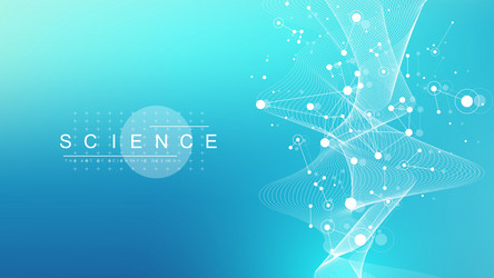 scientific tree concept of network connection vector image