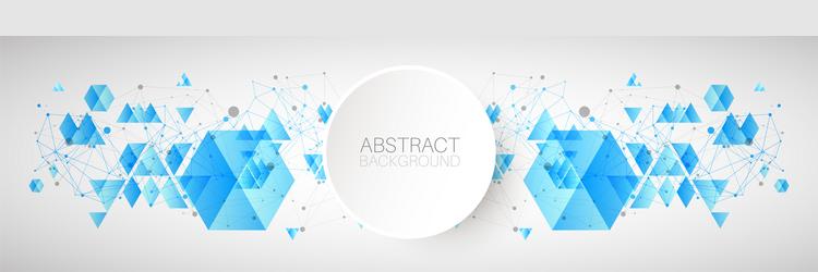 abstract background with plexus effect vector image