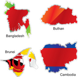 asia map vector