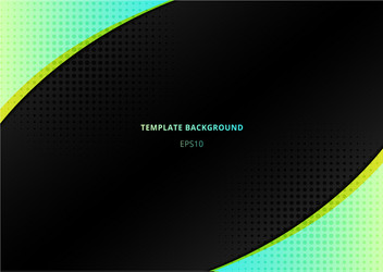 green bright color triangle and geometric element vector image