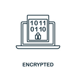 system backup line icon simple element from vector image