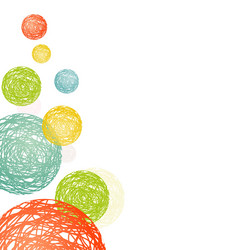 abstract circles consisting of multicolored vector image