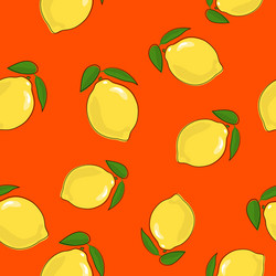 Lemon Citrus Pattern vector