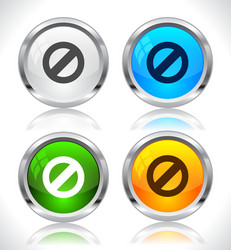 Metal web buttons vector