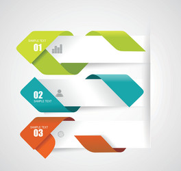 Progress Steps Layout - Paper Style vector image